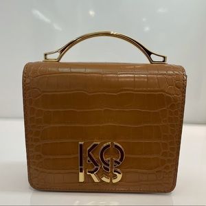 Crocodile embossed crossbody bag!